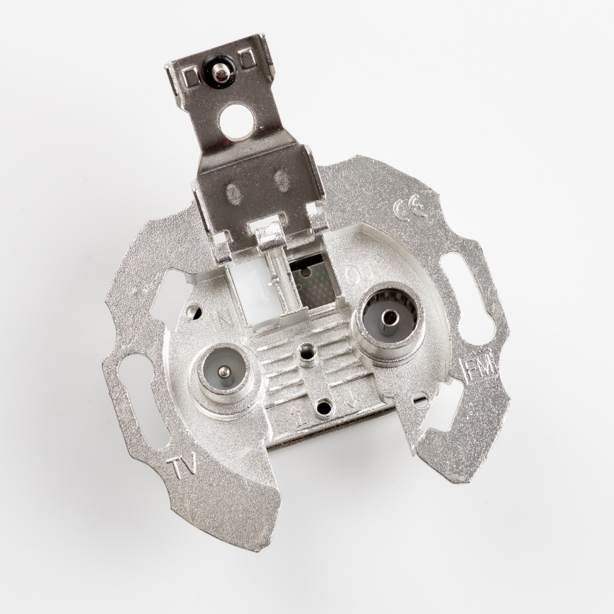 Kliklap - Presa terminale retro TV+R con cornice verde