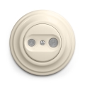 Kliklap - Presa TV+Radio passante in stile retrò con cornice, beige