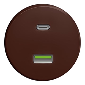 Kliklap - Presa USB vintage A+C marrone