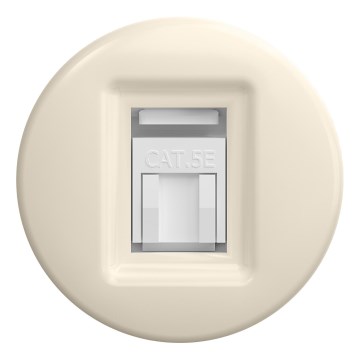 Kliklap - Prise réseau rétro sans cadre, beige