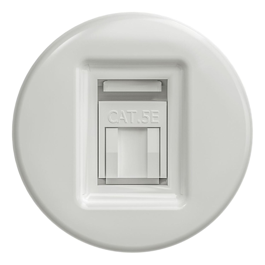 Kliklap - Prise RJ45 vintage blanc