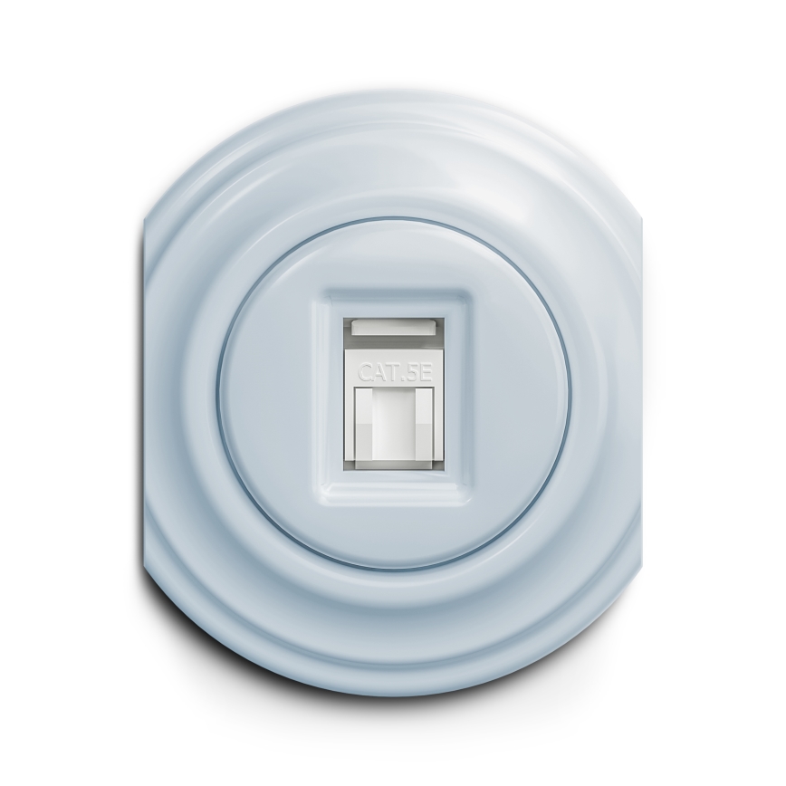 Kliklap - Prise RJ45 vintage bleu