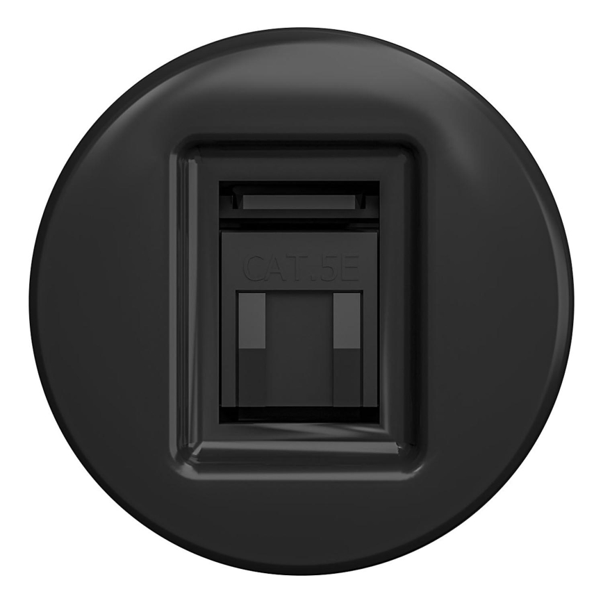 Kliklap - Prise RJ45 vintage noir
