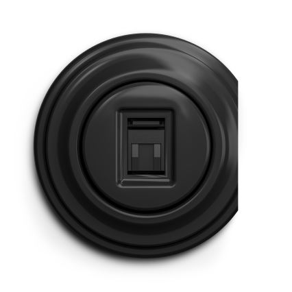 Kliklap - Prise RJ45 vintage noir