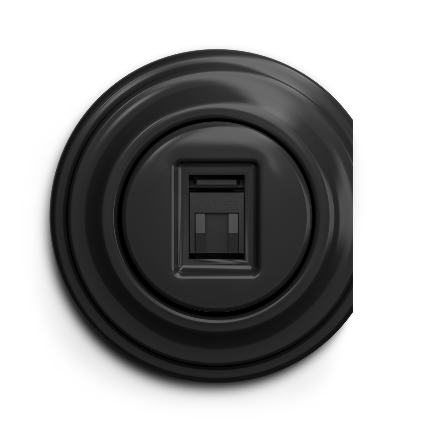 Kliklap - Prise RJ45 vintage noir