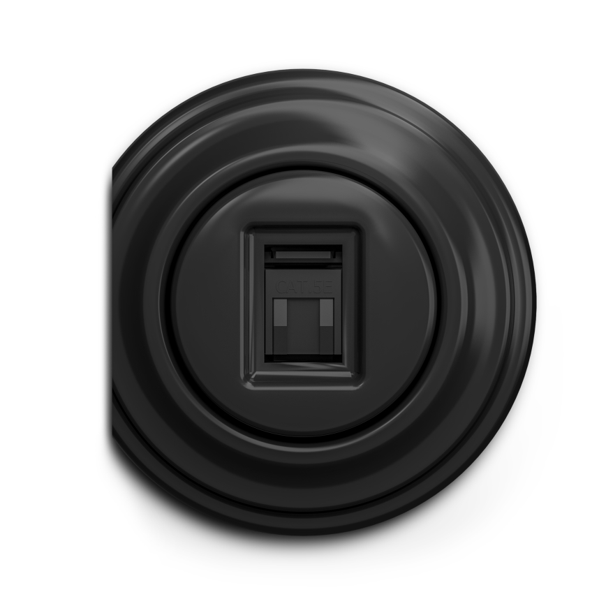 Kliklap - Prise RJ45 vintage noir