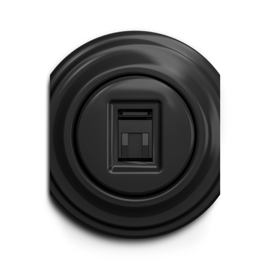 Kliklap - Prise RJ45 vintage noir