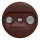 Kliklap - Prise RJ45 vintage TV+R (continuous) marron
