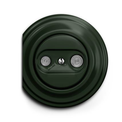 Kliklap - Prise RJ45 vintage TV+R (continuous) vert