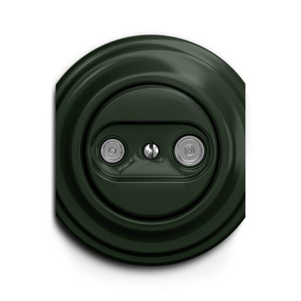 Kliklap - Prise RJ45 vintage TV+R (terminal) vert