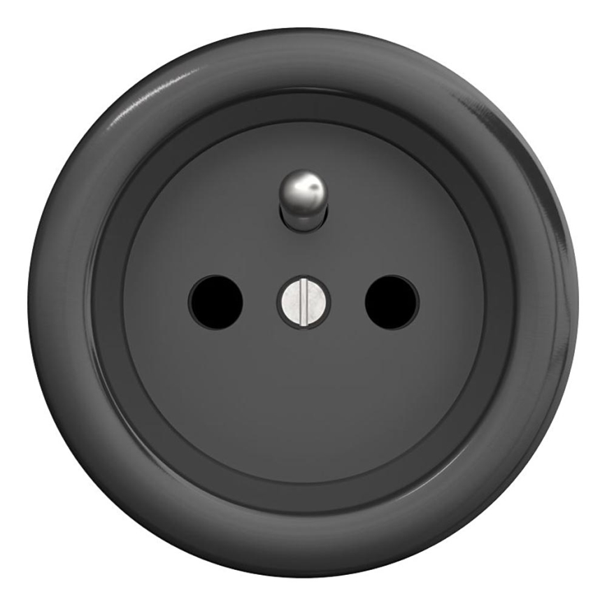 Kliklap - Prise vintage 230 V anthracite