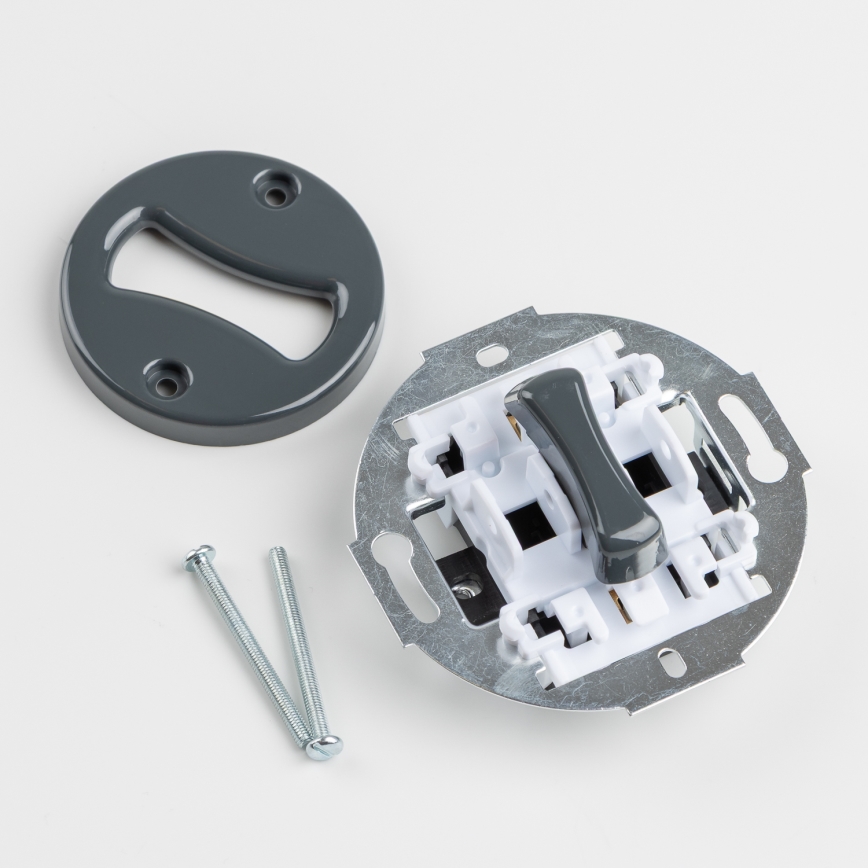 Kliklap - Pulsante retrò con cornice antracite