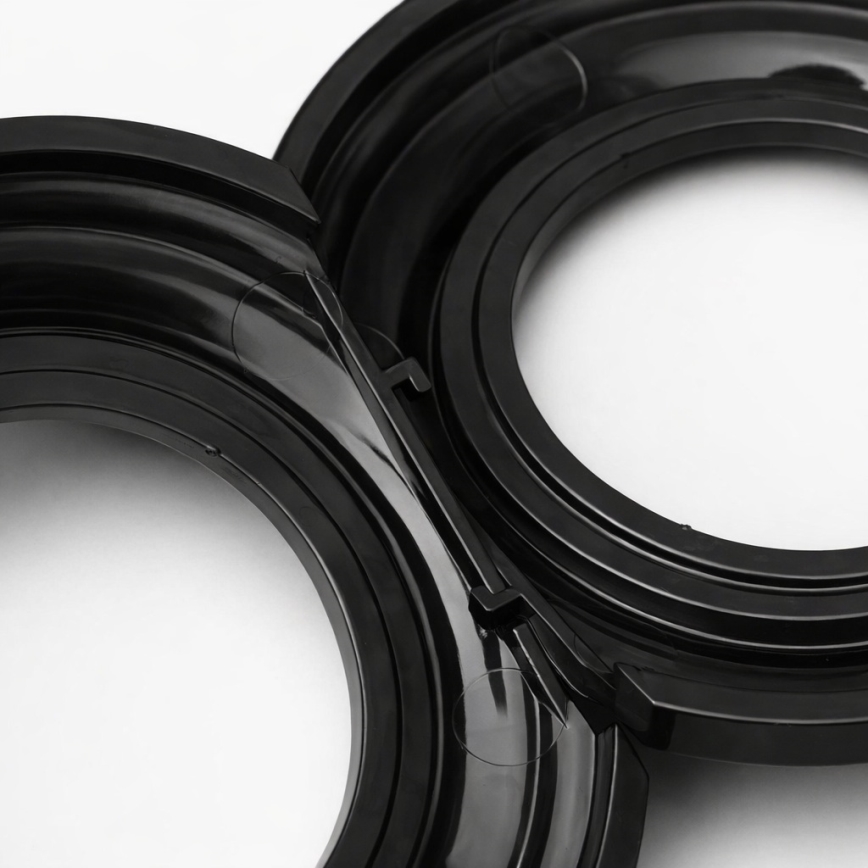 Kliklap - Retro-Abschlussrahmen, schwarz