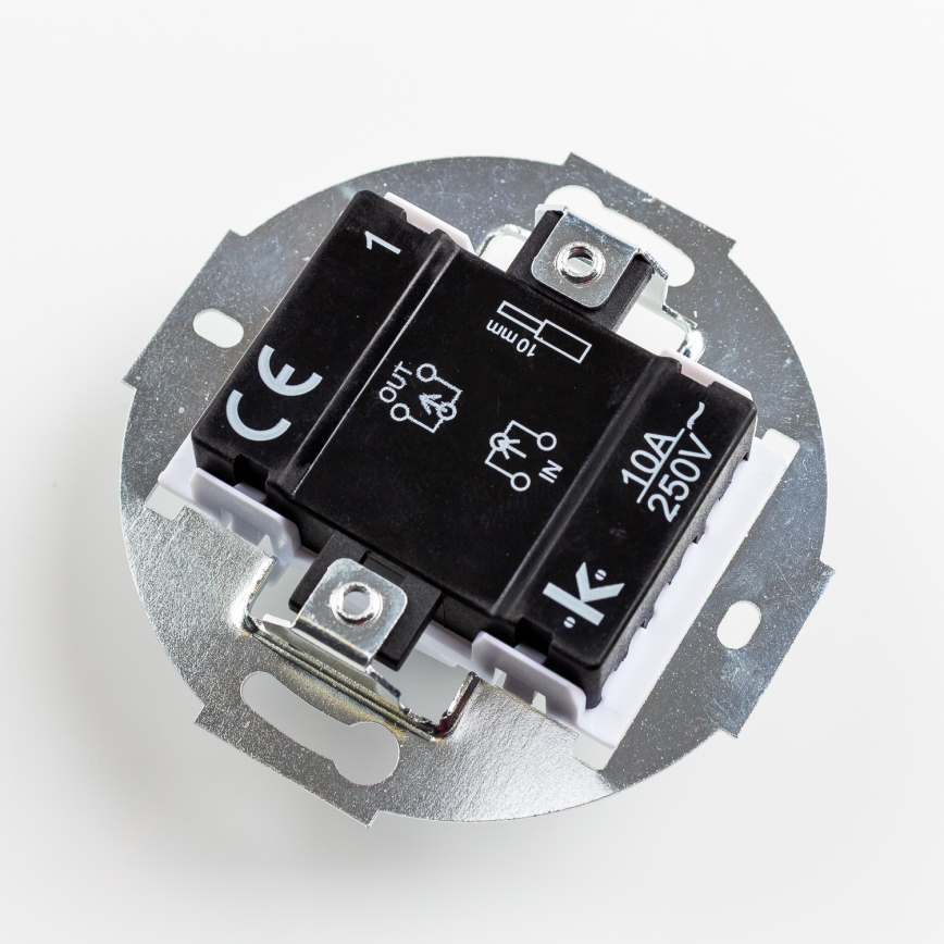 Kliklap - Retro-Einpoliger Schalter ohne Rahmen Nr. 1 Schwarz