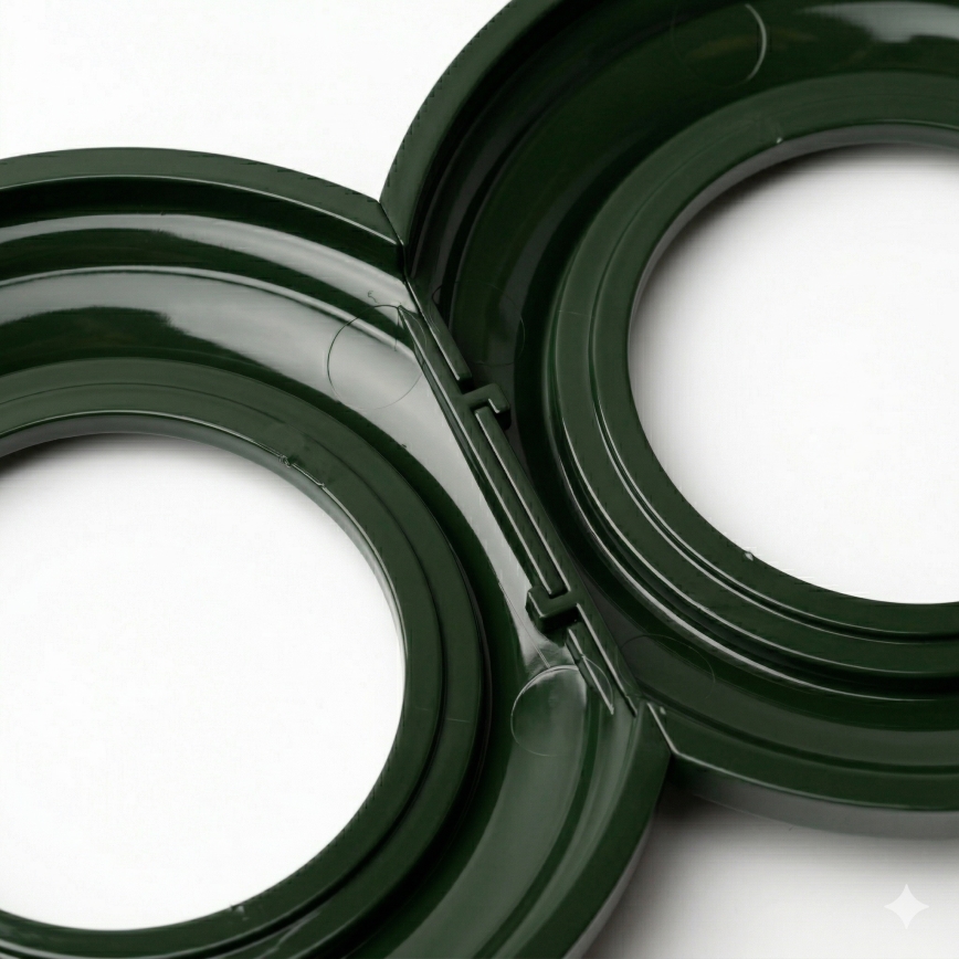 Kliklap - Retro Teilnehmeranschlussdose TV+R (Enddose) ohne Rahmen, weiß aus Keramik