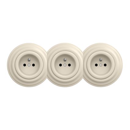 Kliklap - Retro-Zentralrahmen beige