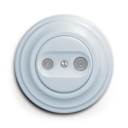 Kliklap - Vintage-Antennendose TV+R (durchgehend) blau
