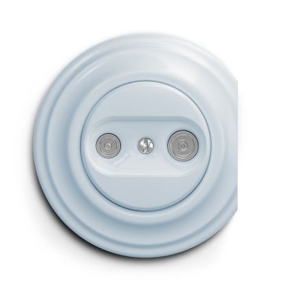 Kliklap - Vintage-Antennendose TV+R (durchgehend) blau