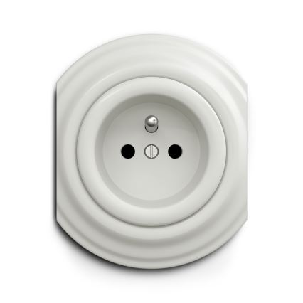 Kliklap - Vintage cadre central blanc