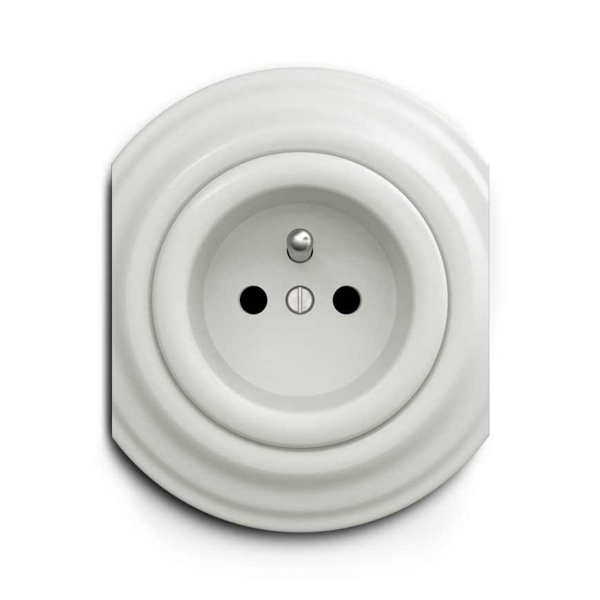 Kliklap - Vintage cadre central blanc