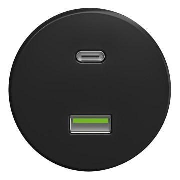 Kliklap - Vintage-USB-Dose A+C schwarz