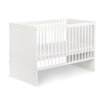 KLUPŚ - Lit bébé KAROLINA I 120x60 cm pin/blanc