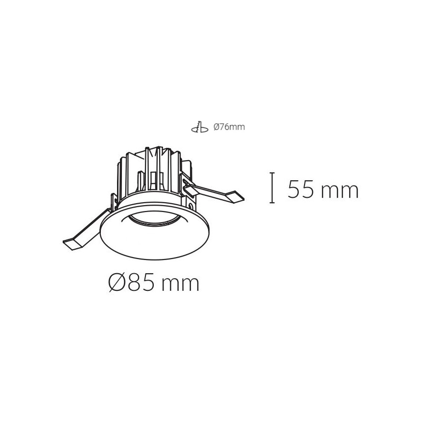 Kohl Lighting - Suspension LED salle de bain LUXO LED/12W/230V IP65