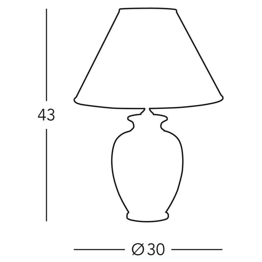 Kolarz 0014.73.4 - Lampe de table GIARDINO 1xE27/100W/230V