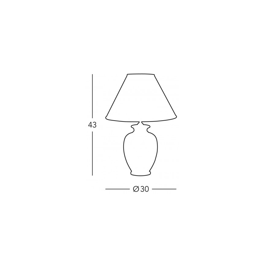 Kolarz 0014.73.7 - Lampe de table BORDEAUX 1xE27/100W/230V
