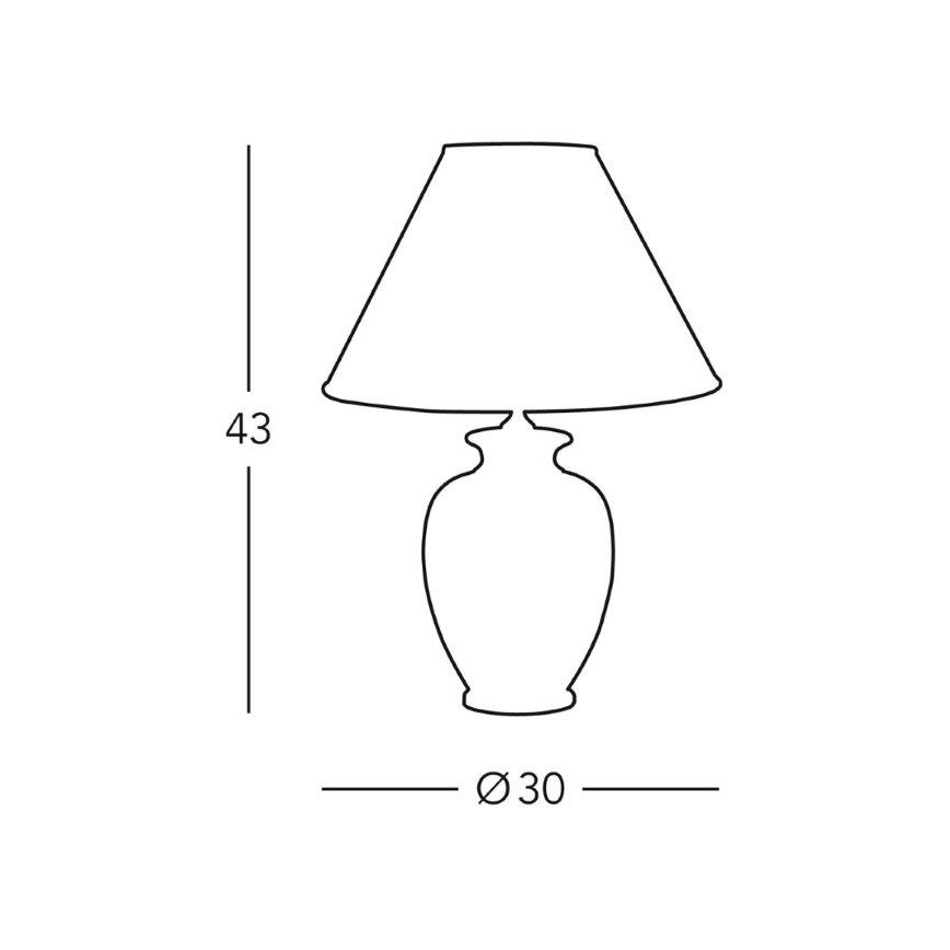Kolarz 0014.73 - Tischlampe GIARDINO 1xE27/100W/230V