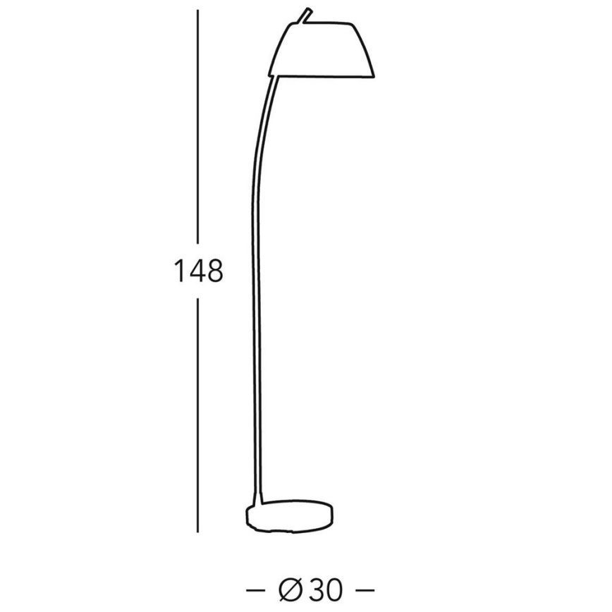 Kolarz 0051.41.6 - Lampada da terra MALMÖ 1x E27/60W/230V