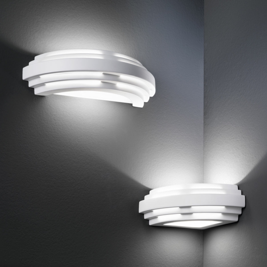 Kolarz 0290.61E - Applique STIEGEL 1xG9/60W/230V bianco