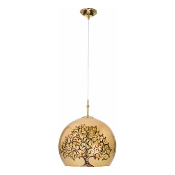 Kolarz 0392.31M.3.Al.Mu - Lampadario a sospensione con filo LUNA 1xE27/60W/230V 24K oro