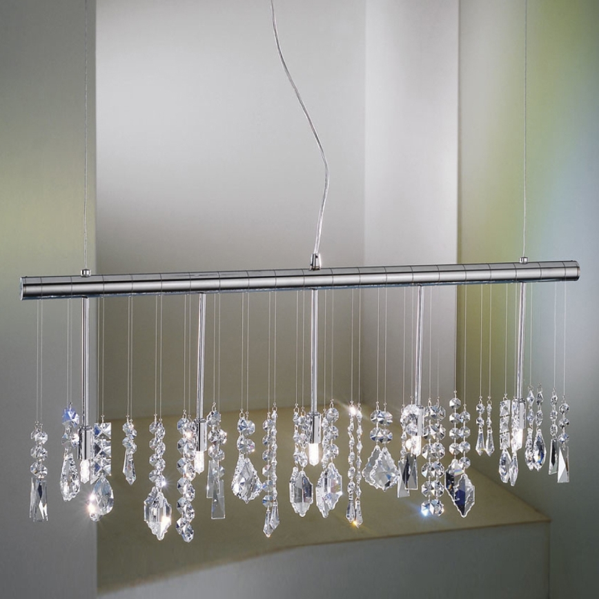 Kolarz 104.85.5 - Kristall-Hängeleuchte STRETTA 5xG9/40W/230V glänzendes Chrom