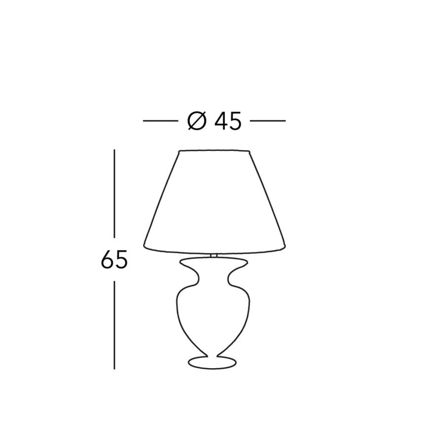 Kolarz 1415.71M.CH - Lampada da tavolo ANFORA 1xE27/100W/230V 24K oro