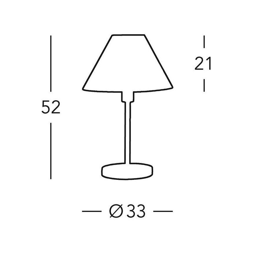 Kolarz 264.70.4 - Lampe de table HILTON 1x E27/60W/230V