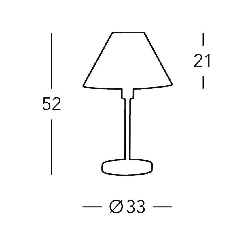 Kolarz 264.70.6 - Lampe de table HILTON 1xE27/60W/230V