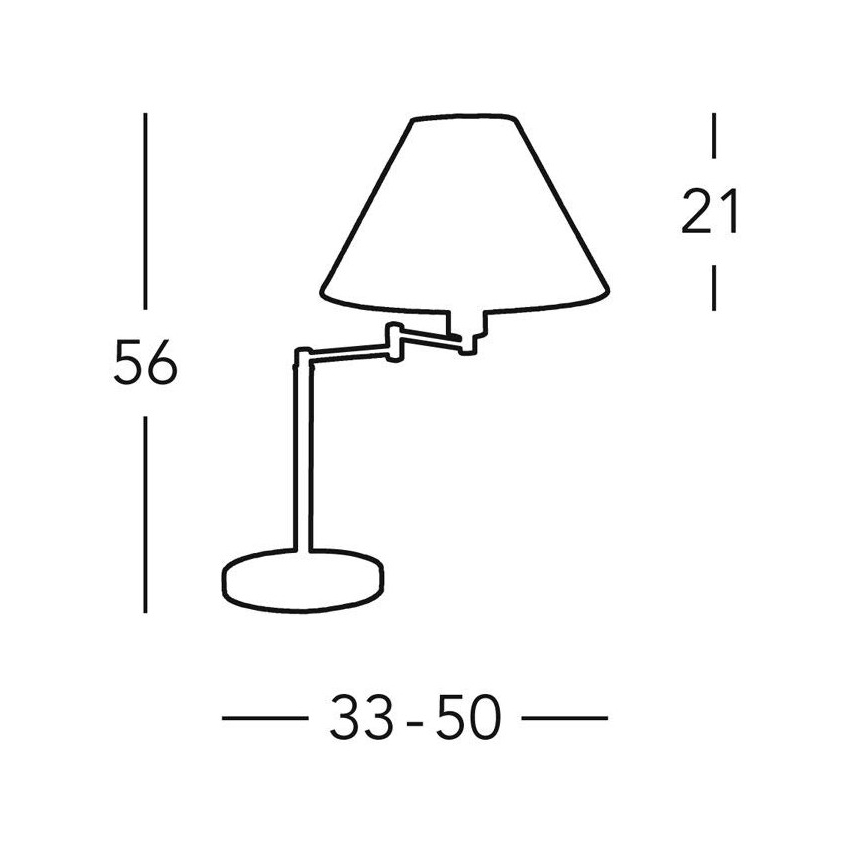 Kolarz 264.71.6 - Lampe de table HILTON 1xE27/60W/230V