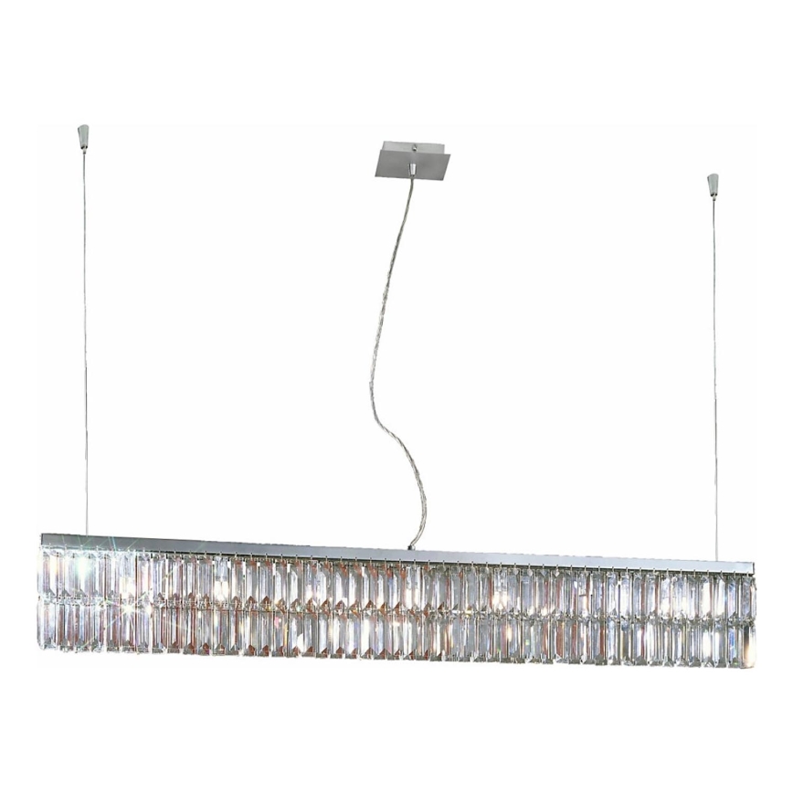 Kolarz 314.87.5 - Lampadario di cristallo a sospensione PRISMA 7xG9/25W/230V cromo lucido