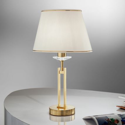 Kolarz 330.71.8C - Lampada da tavolo di cristallo IMPERIAL 1xE27/60W/230V oro/beige