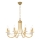 Kolarz 330.88.8C - Lampadario di cristallo a sospensione con catena IMPERIAL 8xE14/60W/230V oro