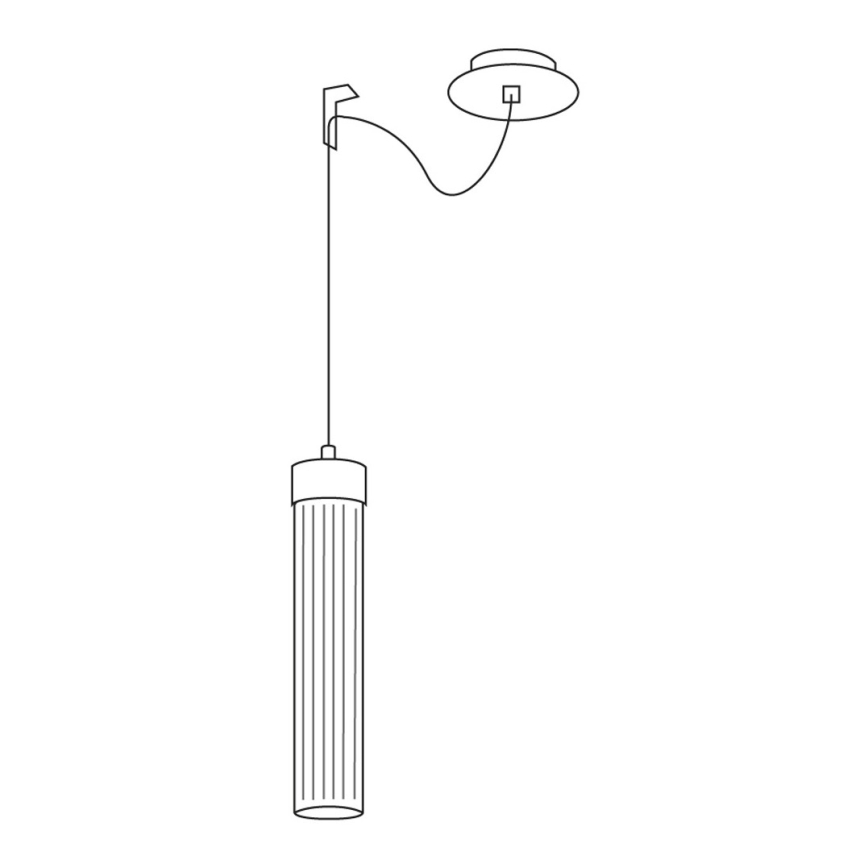 Kolarz 6009.30151 - Suspension filaire RAGGIO 1xE14/25W/230V argenté