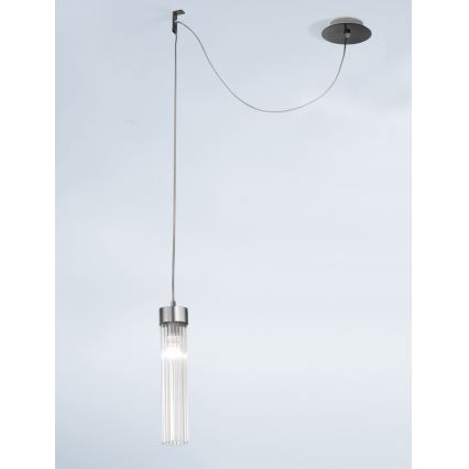 Kolarz 6009.30161 - Kronleuchter an Schnur RAGGIO 1xE14/25W/230V mattchrom