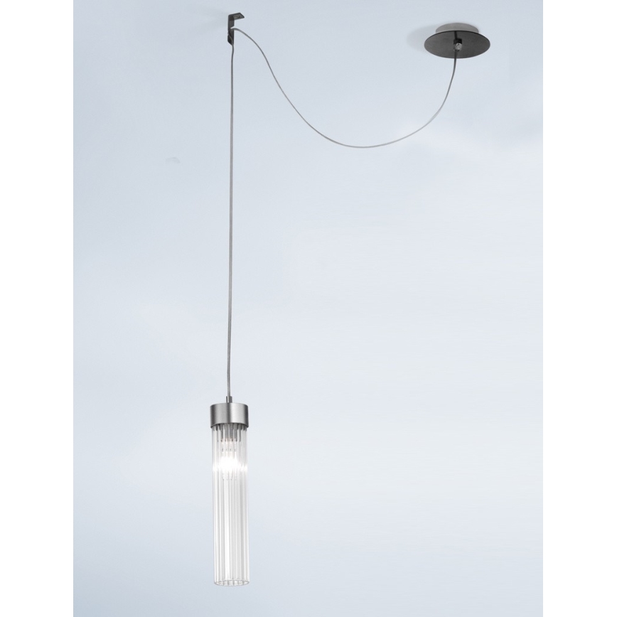 Kolarz 6009.30161 - Kronleuchter an Schnur RAGGIO 1xE14/25W/230V mattchrom