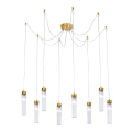 Kolarz 6009.30830 - Lampadario a sospensione con filo RAGGIO 8xE14/25W/230V ragno 24K oro