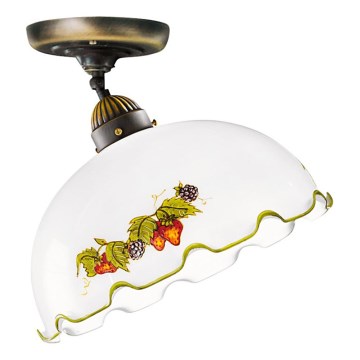 Kolarz 731.10.114 - Aufbauleuchte NONNA 1xE27/75W/230V Ø 30 cm Weinrot/Erdbeerrot
