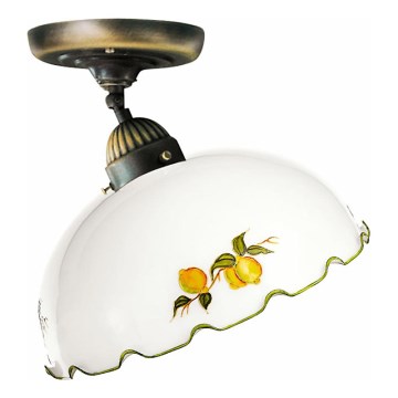 Kolarz 731.10.117 - Aufgesetzte Deckenleuchte NONNA 1xE27/75W/230V Ø 30 cm, Zitronen
