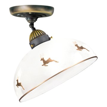 Kolarz 731.10.150 - Lampadario a plafone NONNA 1xE27/75W/230V Ø 20 cm con dettagli a corna di cervo in oro rosa
