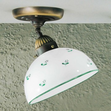 Kolarz 731.10.20 - Plafonnier NONNA 1xE27/75W/230V d. 20 cm vert