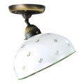 Kolarz 731.10.27 - Lampadario a plafone NONNA 1xE27/75W/230V diametro 30 cm verde